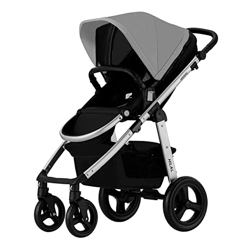 HAGADAY Baby Stroller, Stroller for Newborn and Toddler, Infant Stroller with Reversible Seat(Gray)