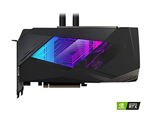 GIGABYTE AORUS GeForce RTX 3080 Xtreme WATERFORCE 10G (REV2.0) Graphics Card, WATERFORCE All-in-one Cooling System, LHR, 10GB 320-bit GDDR6X, GV-N3080AORUSX W-10GD REV2.0 Video Card