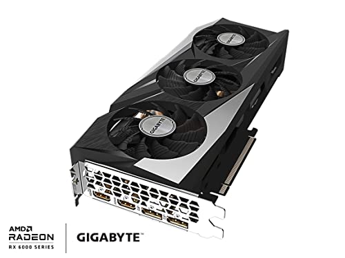 GIGABYTE Radeon RX 6750 XT Gaming OC 12G Graphics Card, WINDFORCE 3X Cooling System, 12GB 192-bit GDDR6, GV-R675XTGAMING OC-12GD Video Card