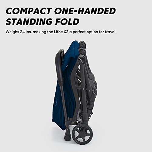 Mompush Lithe Double Stroller Side by Side For Growing Families - Cozy Compact Twin Stroller - Travel Ready Side by Side Stroller for Memorable Outings - Lightweight Double Stroller Infant and Toddler