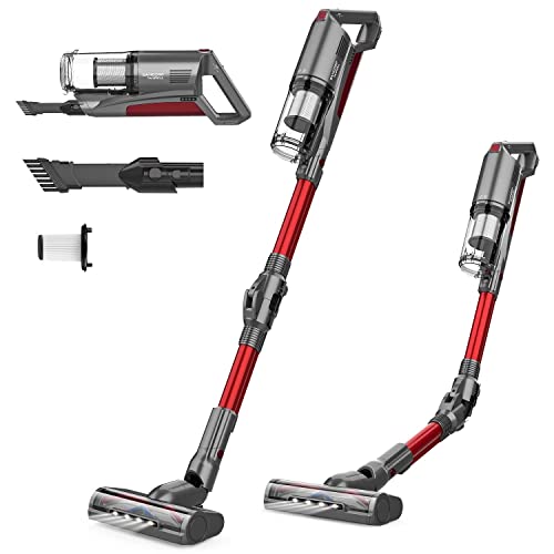 Cordless Vacuum Cleaner,whall 25kPa Suction 4 in 1 Foldable Cordless Stick Vacuum Cleaner,280W Brushless Motor 55 Mins Runtime,Lightweight Handheld Vacuum for Home Hard Floor Carpet Pet Hair