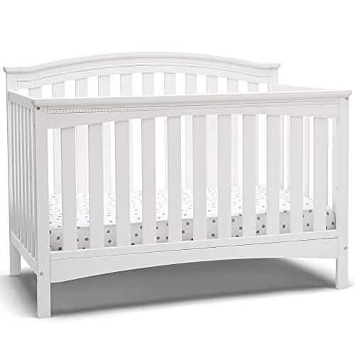 Delta children Waverly 6 in 1 Convertible Crib Day Bed, Toddler Bed, Sofa White