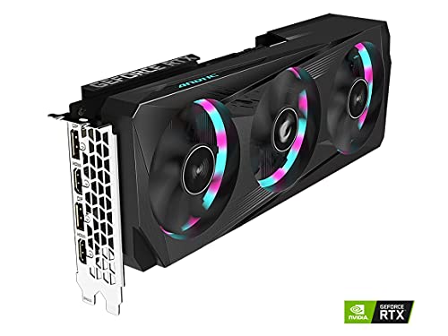 GIGABYTE AORUS GeForce RTX 3060 Elite 12G (REV2.0) Graphics Card, 3X WINDFORCE Fans, 12GB 192-bit GDDR6, GV-N3060AORUS E-12GD REV2.0 Video Card