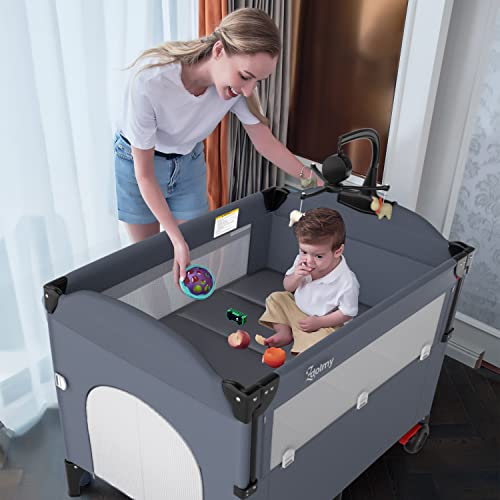 Baby Bedside Sleeper Bassinet, Portable Baby Bedside Crib, Adjustable Bed Side Co Sleeper, 2022 Upgrade Bedside Bassinet, More Stable & Comfortable