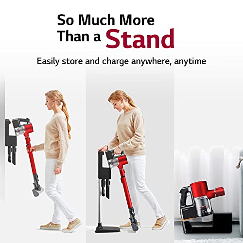 LG CordZero Cordless Stick Vacuum Cleaner, Hard Floor, Carpet, Car, Pet Hair, Powerful Suction, Extra Battery, Up to 80 Min, Lightweight, Handheld, A905RM
