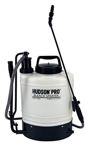 Hudson Pro 19002 4 Gallon Backpack Bleach Sprayer, White