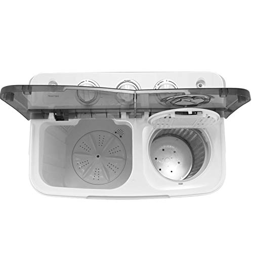 Portable Washing Machine Spin Dryer Compact Twin Durable Sturdy Heavy Duty Versatile 17 pound Capacity for Home Apartment Washer Combo Laundry Room Indoor Outdoor Clothes Household Hotel Dorm
