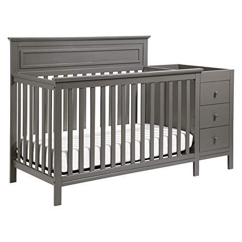 DaVinci Autumn 4-in-1 Convertible Crib and Changer Combo in Slate