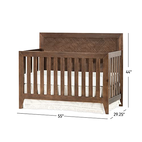 Child Craft Kieran 4-in-1 Convertible Crib, Toasted Chestnut Brown