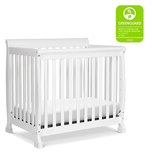 DaVinci Kalani 4-in-1 Convertible Mini Crib in White, Greenguard Gold Certified