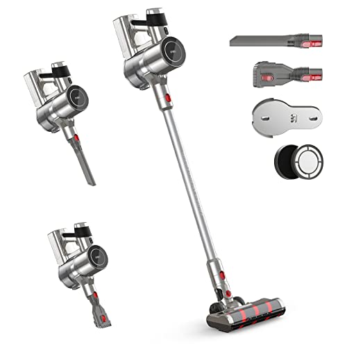 UONI X1 Cordless Vacuum Cleaner 28KPA Powerful Suction 3 in 1 Lightweight Stick Vacuum with LED Headlights, Up to 60 Mins Runtime Detachable Battery Perfect for Pet Hair Floor Hardwood Home