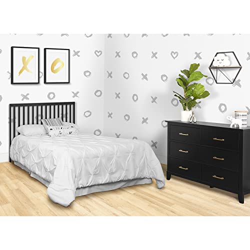 Dream On Me Synergy 5-in-1 Convertible Crib in Black, Greenguard Gold Certified