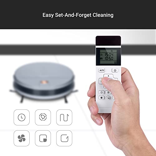 LIGHT 'N' EASY Robot Vacuum Cleaner, Super-Thin, Robot Vacuum Self Emptying, Quiet, Self-Charging Robotic Vacuum Cleaner, Good for Pet Hair, Low-Pile Carpets, Hard Floors