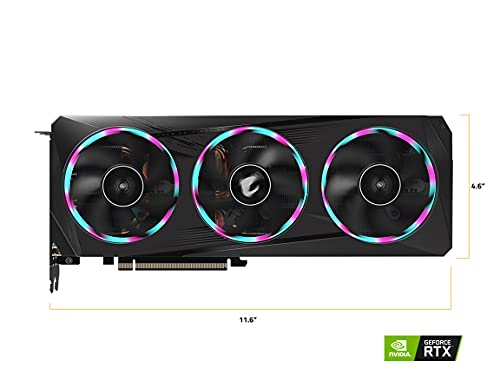 GIGABYTE AORUS GeForce RTX 3060 Elite 12G (REV2.0) Graphics Card, 3X WINDFORCE Fans, 12GB 192-bit GDDR6, GV-N3060AORUS E-12GD REV2.0 Video Card