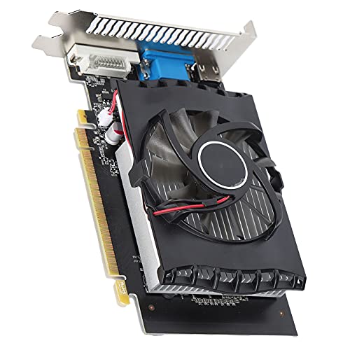 GT730 4GB DDR3 TA Graphics Card, HDMI+VGA+DVI 64Bit Desktop Computer Game Video Graphics Card with Single Cooling Fan for Windows Xp/7/8/8.1/10