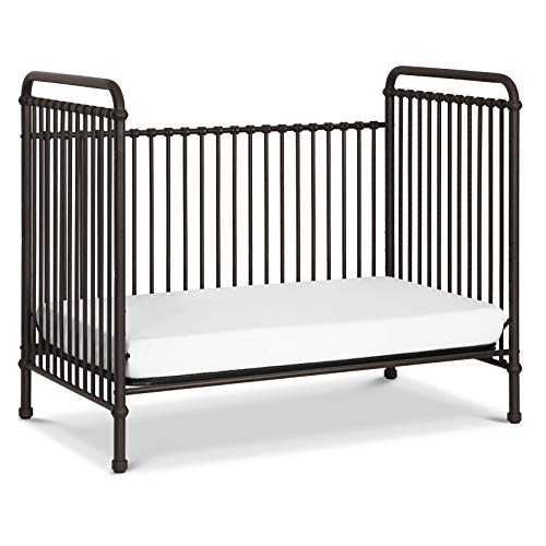 Million Dollar Baby Classic Abigail 3-in-1 Convertible Metal Crib in Vintage Iron, Greenguard Gold Certified