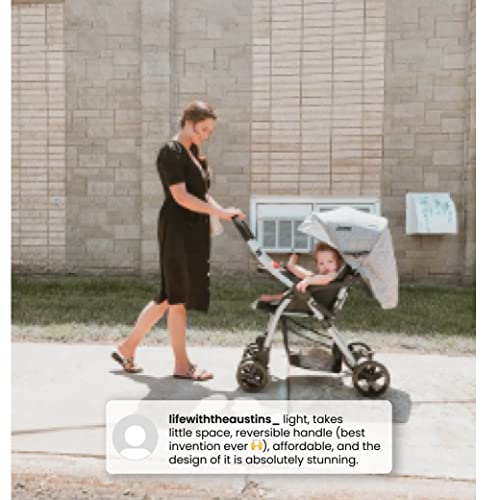 Jeep Unlimited Reversible Handle Stroller, Grey Tweed