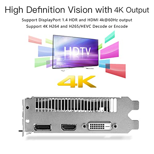 ZER-LON AMD Radeon RX 550 Graphics Card, 4GB 128-Bit GDDR5 PCI Express 3.0 x 8, DP/HDMI/DVI-D Tri-Ports, 4K Output, DirectX 12, OpenGL 4.5, Desktop Gaming Video Card, PC Computer GPU