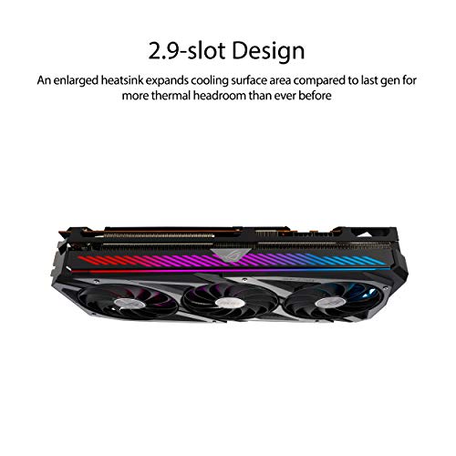 ASUS ROG Strix AMD Radeon RX 6700 XT OC Edition Gaming Graphics Card AMD RDNA 2, PCIe 4.0, 12GB GDDR6, HDMI 2.1, DisplayPort 1.4a, Axial-tech Fan Design, 2.9-Slot, Super Alloy Power II, GPU Tweak II
