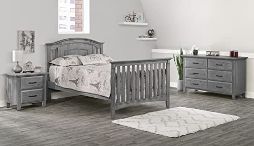 Oxford Baby Willowbrook Convertible Crib, Graphite Gray