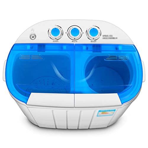 yunyun Compact Washing Machine,3.6 Kg Household Small Automatic Laundry Machine,Portable Silent Double Barrel Clothes Washer Suitable for Small Clothes Such As Socks and Underwear