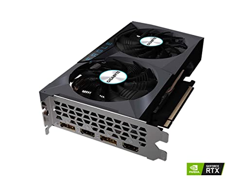GIGABYTE GeForce RTX 3050 Eagle OC 8G Graphics Card, 2X WINDFORCE Fans, 8GB GDDR6 128-bit GDDR6, GV-N3050EAGLE OC-8GD Video Card