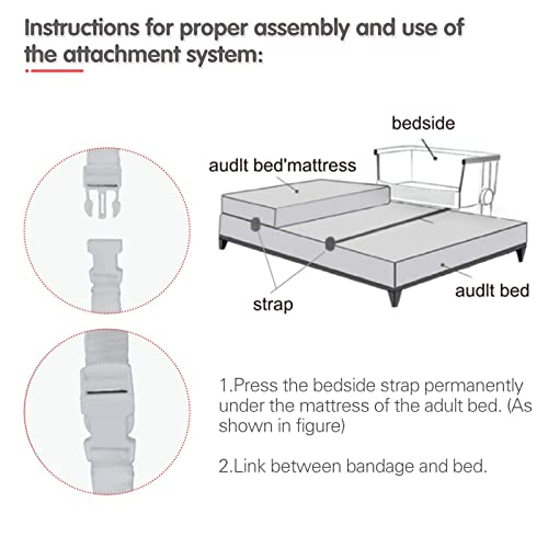 HAHASOLE Baby Bassinet Bedside Sleeper, 3 in 1 Bedside Crib with Detachable Mosquito Net, Portable Baby Nursery Bed with Mattress, Bedside Sleeper with 6 Height Adjustable & 2 Baby Bassinet Sheets
