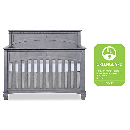Evolur Santa Fe 5-in-1 Convertible Crib, Storm Grey