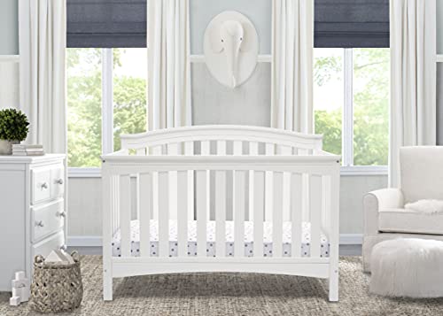 Delta children Waverly 6 in 1 Convertible Crib Day Bed, Toddler Bed, Sofa White