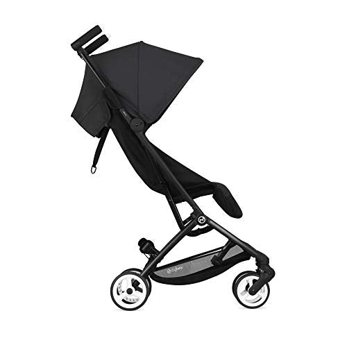 Cybex Libelle Stroller UltraLightweight Stroller Small Fold Stroller Hand Luggage Compliant Compact Stroller Fits Car Seats Sold Separately Infants 6 Months+, Deep Black