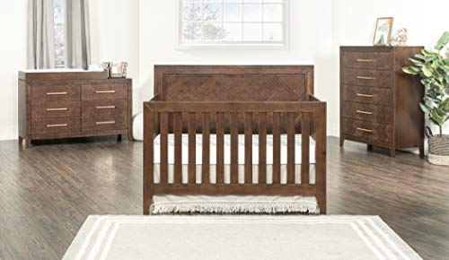 Child Craft Kieran 4-in-1 Convertible Crib, Toasted Chestnut Brown