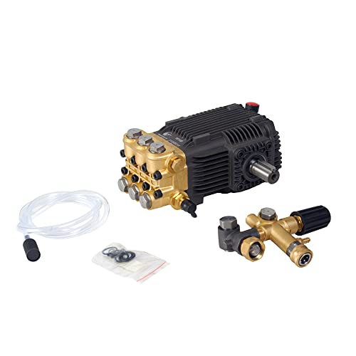 Canpump Pressure Washer Triplex Pump, 3600 psi at 4.94 gpm, 24 mm Solid Shaft