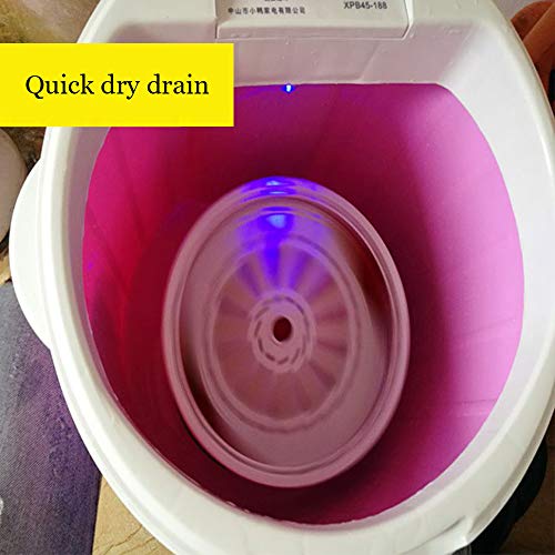 TQMB-A Portable Washing Machine, Mini Compact Single Tub Laundry Washer,4.5Kg Household Small Semi-Automatic Spin Dryer for Apartment Hotel Dorm Camping,Pink