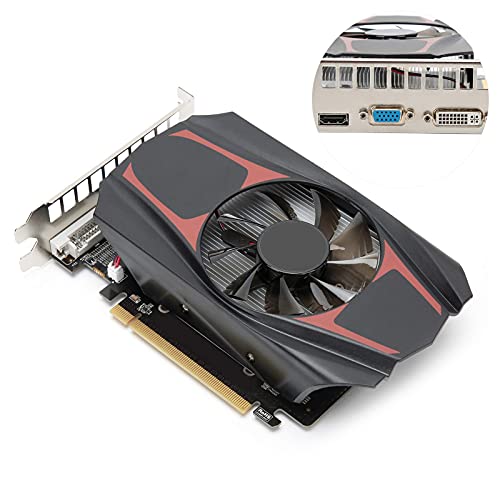 HD7670 1GB Gaming Graphics Display Video Card,128bit DDR5 Video Game Graphics Card,Low Power Display Gaming Graphics Card with PCI Express 3.0 Graphics Card Slot,DDR5 Computer Components