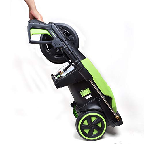 PowRyte Electric Pressure Washer, Detergent Tank, 5 Different Pressure Tips, Power Washer, Induction Motor, 4500 PSI 2.6 GPM