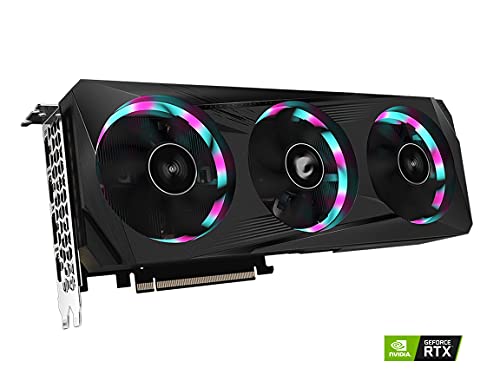 GIGABYTE AORUS GeForce RTX 3060 Elite 12G (REV2.0) Graphics Card, 3X WINDFORCE Fans, 12GB 192-bit GDDR6, GV-N3060AORUS E-12GD REV2.0 Video Card