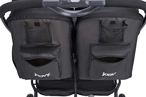 Joovy Kooper X2 Double Stroller, Lightweight Travel Stroller, Compact Fold with Tray, Glacier