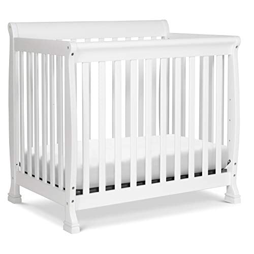 DaVinci Kalani 4-in-1 Convertible Mini Crib in White, Greenguard Gold Certified