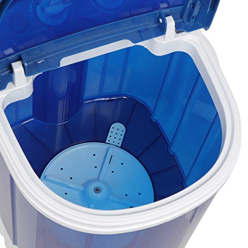 Saturnpower Portable Mini Washing Machine，Small Compact Laundry 9lbs Capacity Washer w/Spin Cycle Basket and Drain Hose Drum Washing Machine