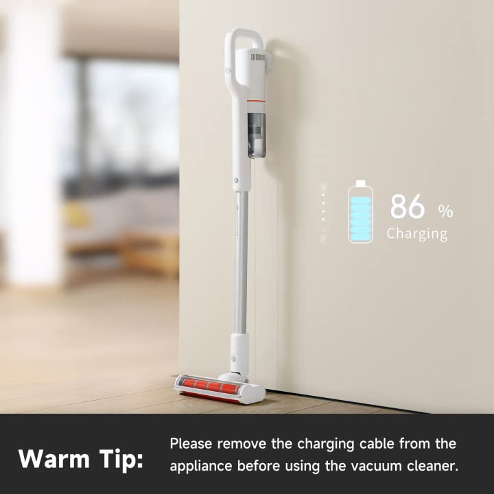 Cordless Vacuum Cleaner, ROIDMI S2 23500Pa Stick Vacuum, Hardwood Floors Vacuum, Up to 60 Minutes Runtime, Lightweight Stick Vacuum Cleaner for Carpet and Floor