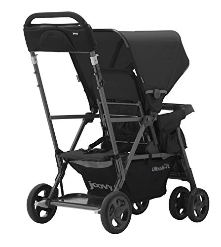 Joovy Caboose Too Ultralight Graphite Stroller, Stand on Tandem, Double Stroller, Black