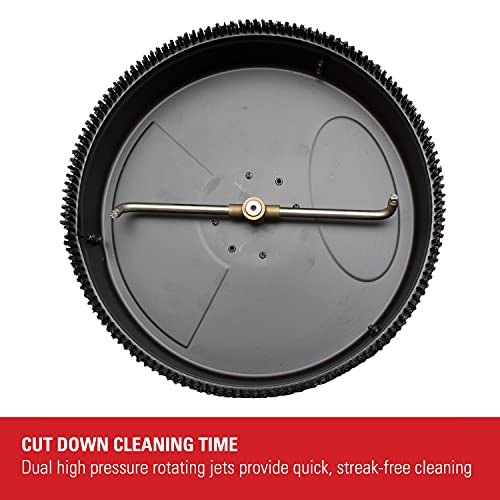 Simpson Cleaning CM61248-S Clean Machine 3400 PSI Gas Pressure Washer, 2.5 GPM, CRX Engine, Includes 15-Inch Surface Cleaner, Spray Gun and Wand, 4 QC Nozzle Tips, 5/16-in. x 25-ft. Hose, Black/Red
