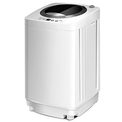 RELAX4LIFE Full-Automatic Portable Washing Machine 8 lbs Capacity with 5 Programs & 3 Water Levels, Drain Hose and Adjustable Feet, Portable Laundry Compact Washer for Dorm, Apartment and RV's Camping