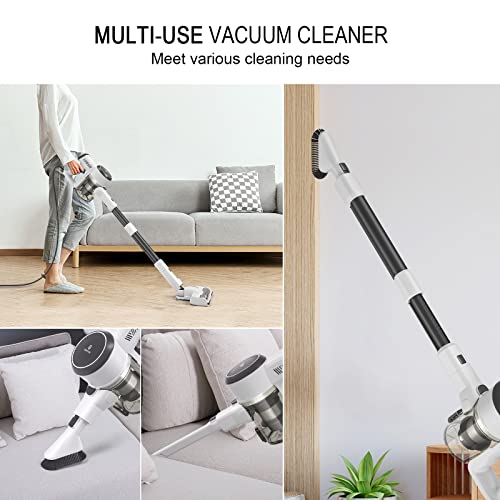Vacuum Cleaner, 600W Powerful 20KPA Suction Stick Vacuum Cleaner with LED Floor Head, Self-Standing &Multi-Tool, Lightweight Handheld Vacuum for Hardwood Pet Hair G165