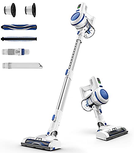 ORFELD Cordless Vacuum Cleaner, 22000Pa Powerful Cordless Vacuum 6 in 1, 35Mins Long Runtime, Lightweight & Ultra-Quiet Stick Vacuum for Hardwood Floor Carpet Pet Car Cleaning