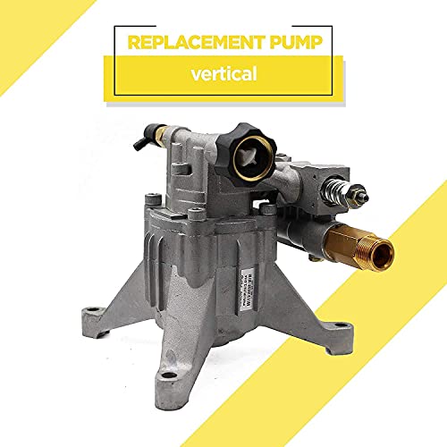 PEGGAS 7/8" Shaft Vertical Pressure Washer Pump - 3000 PSI @ 2.5 GPM OEM & Replacement Pump for Power Washer Compatible with 308653045, 308653093, 308653052, 308653078, GCV190, and more