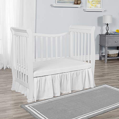 Dream On Me Violet 4-In-1 Convertible Mini Crib In White, Greenguard Gold Certified