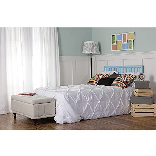 Dream On Me Synergy 5-in-1 Convertible Crib in Aqua Sky, Greenguard Gold Certified