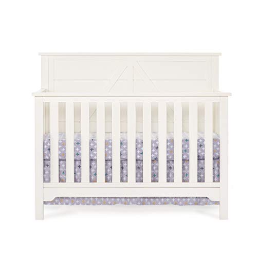 Forever Eclectic Woodland 4-in-1 Convertible Baby Crib, Brushed Cotton