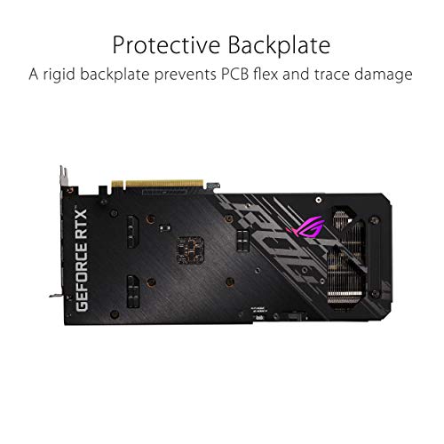 ASUS ROG Strix NVIDIA GeForce RTX 3060 OC Edition Gaming Graphics Card (PCIe 4.0, 12GB GDDR6, HDMI 2.1, DisplayPort 1.4a, Axial-tech Fan Design, 2.7-Slot, Super Alloy Power II, GPU Tweak II)